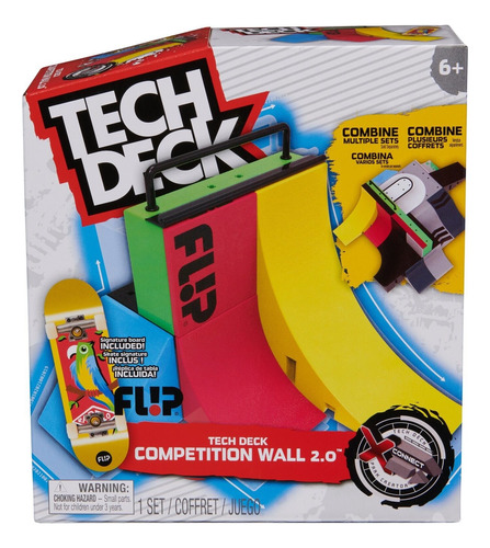 Tech Deck Rampa Conexion Parque Skate + Skate