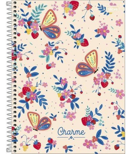Caderno C/d 01 Materia Charme 80 Folhas Tilibra