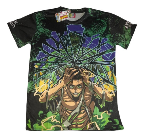 Playera Unitalla Adulto Fullprint Hd Premium Attack On Titan