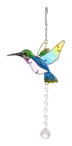 Atrapasueños De Colibrí Con Cristales Para Colibrí Verde