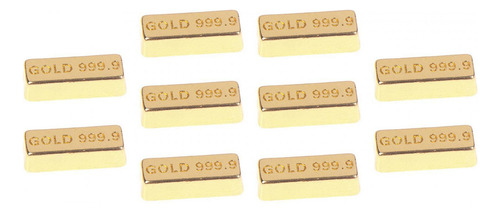 Barra De Oro Artificial En Miniatura For Casa De Muñecas,