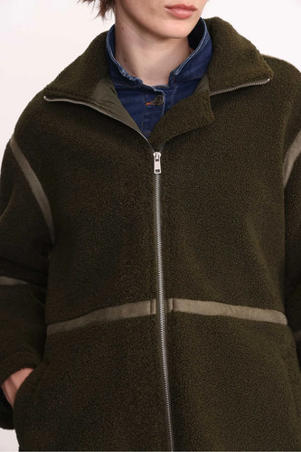 Campera Mujer Corderito Importada Con Detalles Yagmour Noe