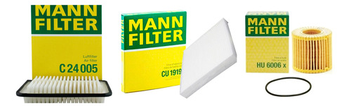 Kit Filtro Ar Oleo Cabine Corolla 2.0 Flex Mann