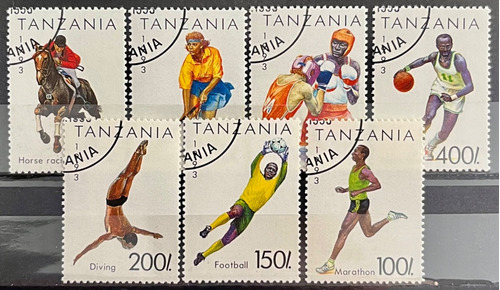Tanzania - Lote De 7 Sellos - Deportes  P768