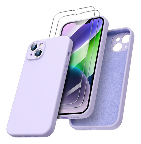 Carcasa Silicona Slim Para iPhone 14 Plus Violeta