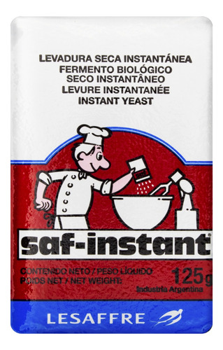  Saf-Instant Fermento Biológico Seco Instantâneo Pacote 125g