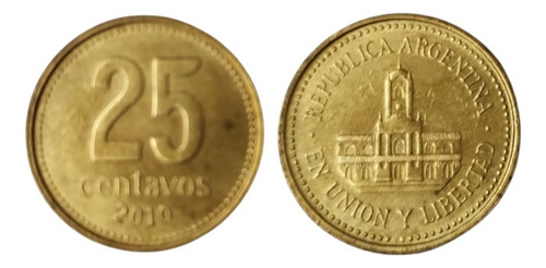 Moneda 25 Centavos Argentina 2010