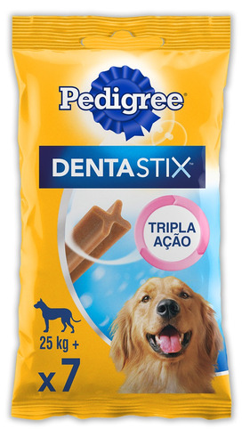 Petisco para Cães Adultos Raças Grandes Pedigree Dentastix Pacote 270g 7 Unidades