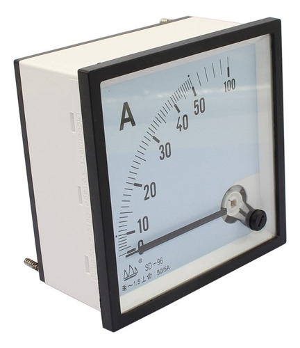 Amperímetro Análogo 0 A 100amp 72x72,a Panel Analógico Aguja