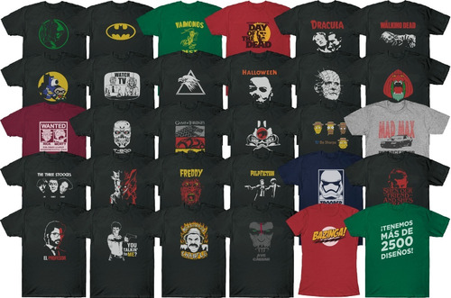 Remeras Cine, Tv, Series, Geek, Personalizadas, Estampadas