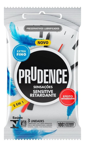 Camisinha Preservativa Fina Com Efeito Retardante - Prudence