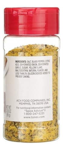 Sazonador Pimienta Y Limon Tones Lemon Pepper 95g