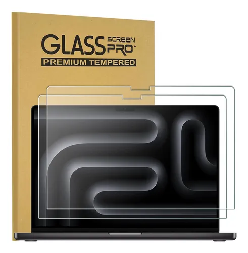 2 Vidrios Templados Para Macbook Pro 16 2021-2024 M4 M3 M2