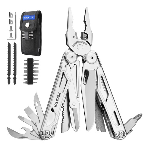 Multiherramienta 29 En 1 De Acero Inoxidable Con Cortadores