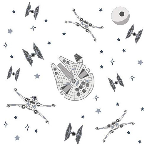 Calcomanías De Pared Wars Squadron Xwing/tie Fighter/m...