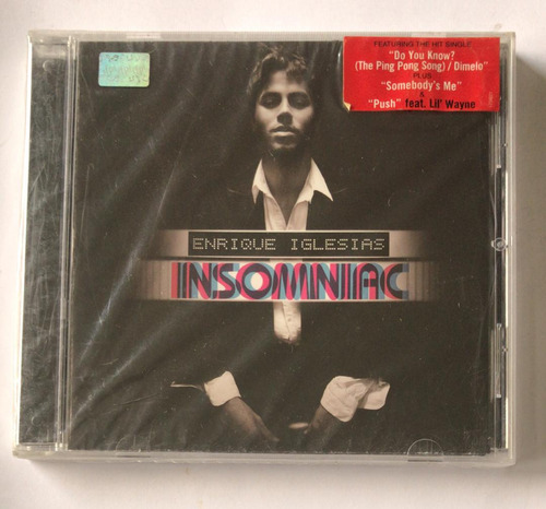 Enrique Iglesias. Insomniac. Cd Nuevo. Qqk. Ag.