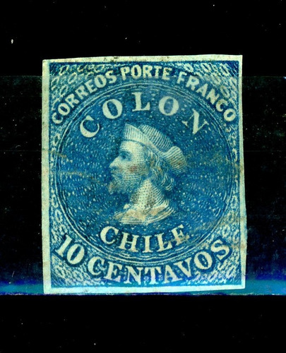 Sellos Postales De Chile. Primera Emisión N° 11 Años 1861-62