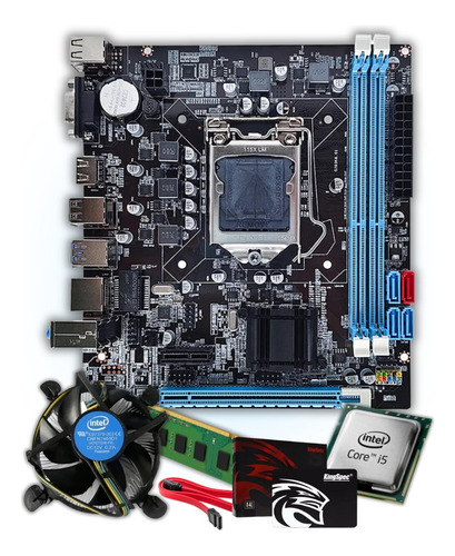 Kit I5 3470 + Placa H61 1155 + 16 Gb Ddr3 + Ssd 240 Gb