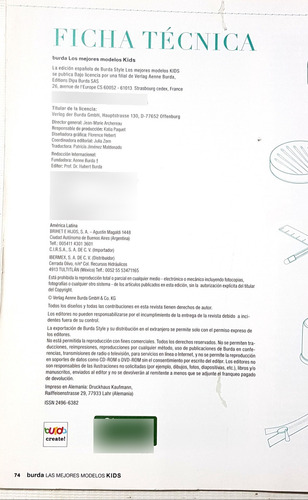 Revista Burda Style Niños Marzo 2021,nueva Con Patrones.