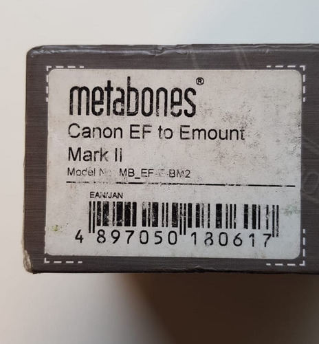 Imagem 2 de 4 de Metabones Canon Ef Emount Mark2