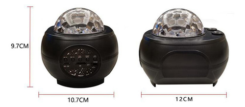 Proyector De Led Luz De Noche Estrellada Láser Negro