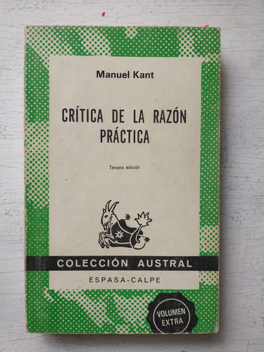 Critica De La Razon Practica Manuel Kant