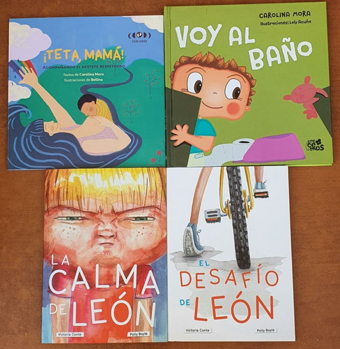 3 Libros Voy Al Baño Mora + Desafío De León + Calma León