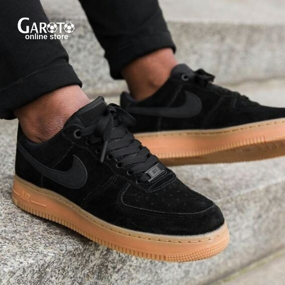 nike air force negras con cafe