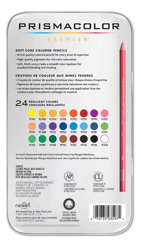 Lápices De Color Prismacolor Premier 24 Colores