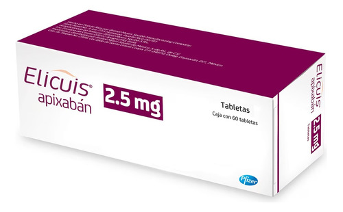 Elicuis Apixaban 2.5mg Caja Con 60 Tabletas