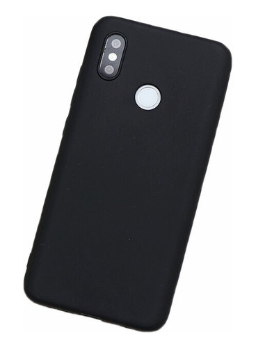 Funda compatible con Xiaomi Mi A2/6x Funda fina mate de TPU de color negro