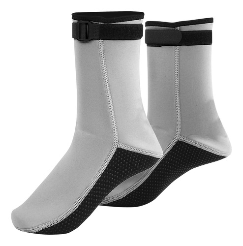 Calcetines De Snorkel Hisea Xl Grises, Antideslizantes, Anti