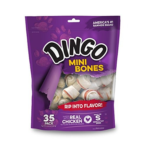 Dingo Mini Bones De Cuero Crudo Para Perros Pequeños O De Ju