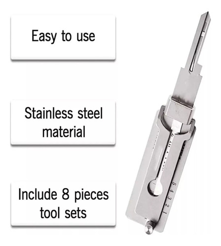 Herramienta De Decodificación De Botones De Acero Inoxidable