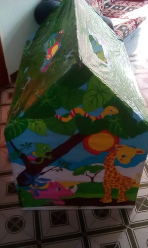 Casa De Juguete Armable Plástica Alusivo A La Selva
