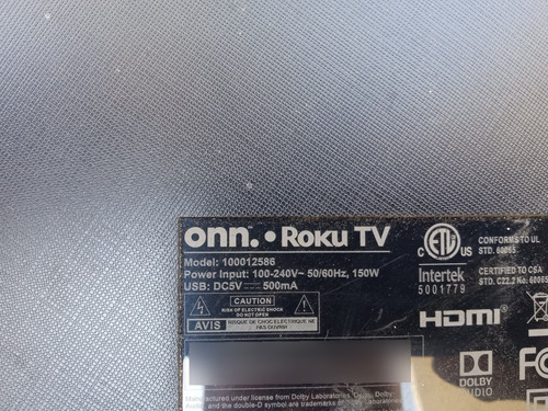 Tarjeta Fuente Roku Onn 100012586 (e021m003-72) *348 (Usado)