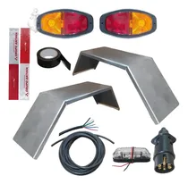 Comprar Kit Lanternas Led Elétrica Carretinha Paralamas Aço Reboques