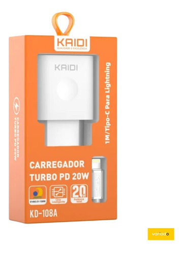 Carregador Turbo 20w Pd Para Celulares Moto Edge 30 G20 G22 Cor Branco