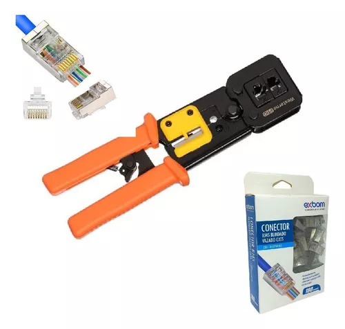 Alicate para crimpar conectores Western RJ45