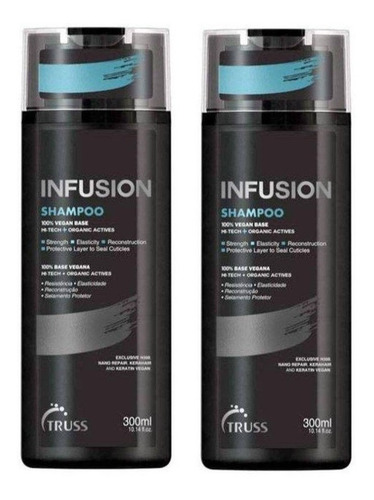 Imagem 1 de 3 de Kit 02 Shampoos Truss Infusion 300ml