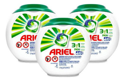 Ariel Power Pods Detergente En Capsulas 3 X 57 Unid