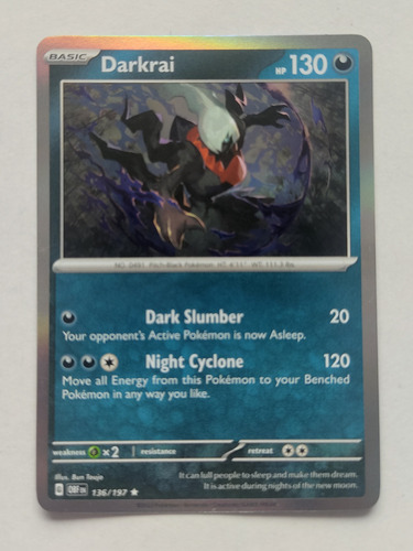 Pokemon Tcg Darkrai 136/197 Holo