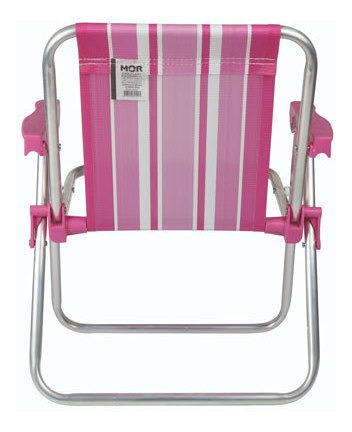 Imagen 3 de 5 de Sillon Silloncito Infantil Niños Chicos Rafia Aluminio Mor