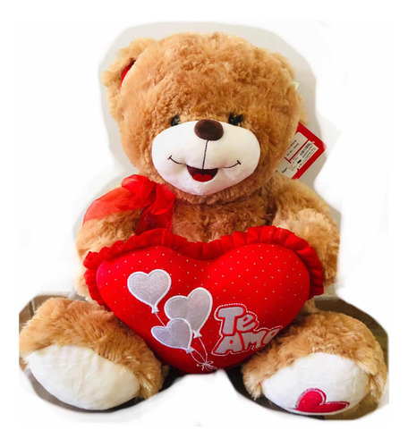 Oso De Peluche De 38 Cm Con Corazón