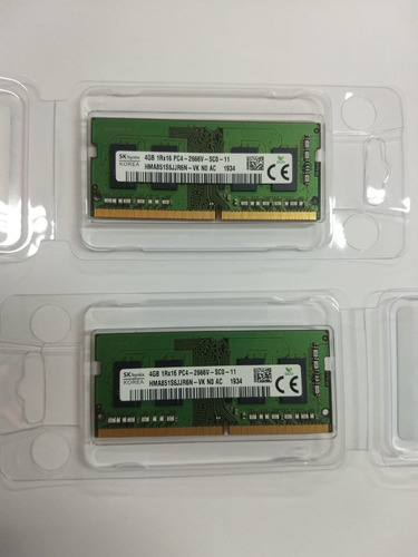 Imagem 1 de 3 de Memória 4gb Notebook Hynix Ddr4 2666 Mhz Original Dell G3