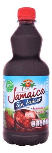 Concentrado Deliciosa De Jamaica Sin Azúcar 700ml