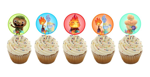 Elementos Cake Topper Adorno Para Cupcakes X12