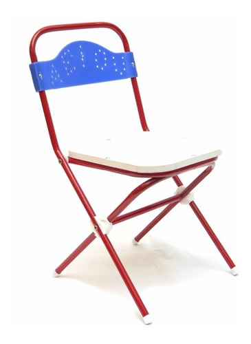 Silla Plegable Para Niños - Patas De Caño - Asiento De Melam