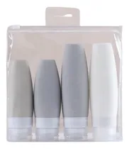 Comprar Frasco Pote Silicone Pu002F Shampoo 2x90 + 2x60ml Viajem Cremes