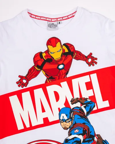 Remera Ni o Manga Corta Avengers 80810 Marvel Lic. Oficial
